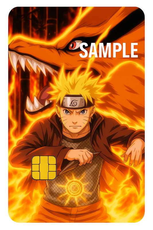 Blazing Fox Ninja Credit Card Sticker